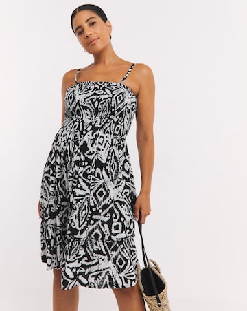 Tile Print Beach Dress