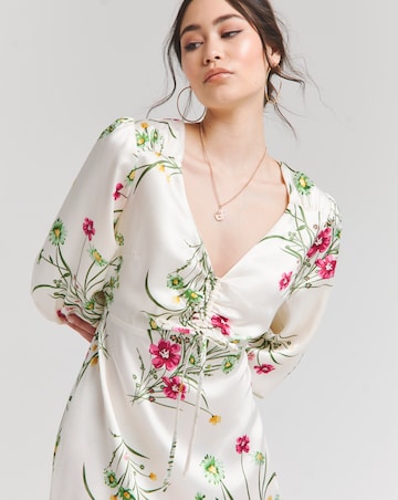 Joanna Hope Ruched Front Midi Dress