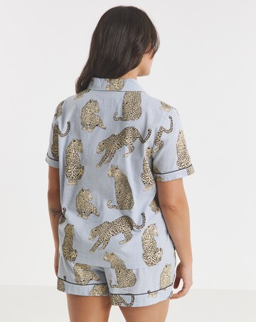 Chelsea Peers Cotton Seersucker Short Pyjama Set
