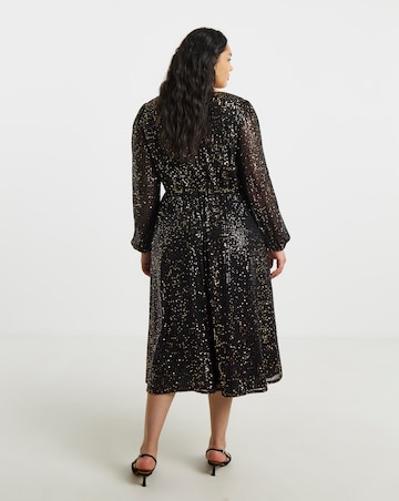 Lovedrobe Sequin Wrap Dress