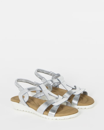 Larisa Twist Detail Comfort Sandals - Extra Wide Fit (EEE)