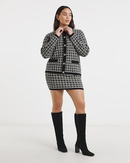 Boucle Knitted Mini Skirt Co-ord