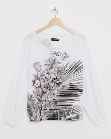 Religion Comet Long Sleeve Floral Top