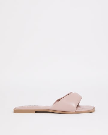 Nori Soft Padded Flat Mule Sandals Ex Wide Fit Simply Comfort