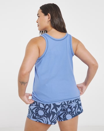 Simply Be (2 Pack) Vest Ribbed Pyjama Shortie Sets
