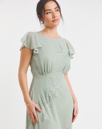 Maya Deluxe Chiffon Cowl Back Maxi