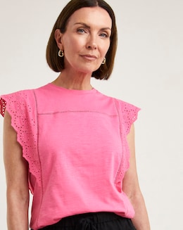 Bubblegum Ladder Trim Vest Top