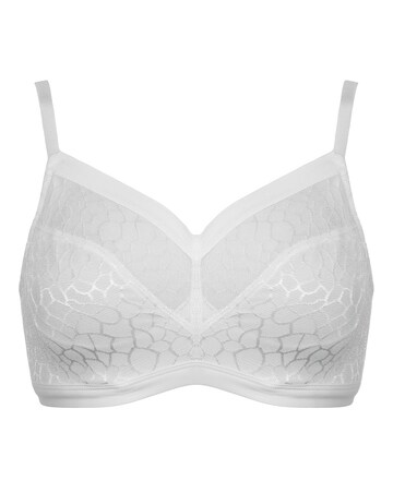 Pour Moi Geo Sculpt Fuller Bust Non Wire Bralette White
