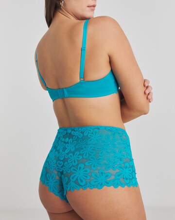 Pretty Secrets (2 Pack) Daisy Lace Full Cup Bras (B-G) Blue/Pink