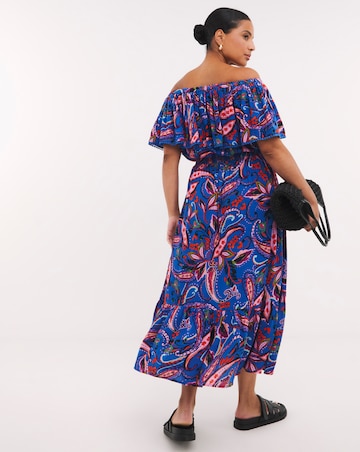 Maxi Bardot Beach Dress