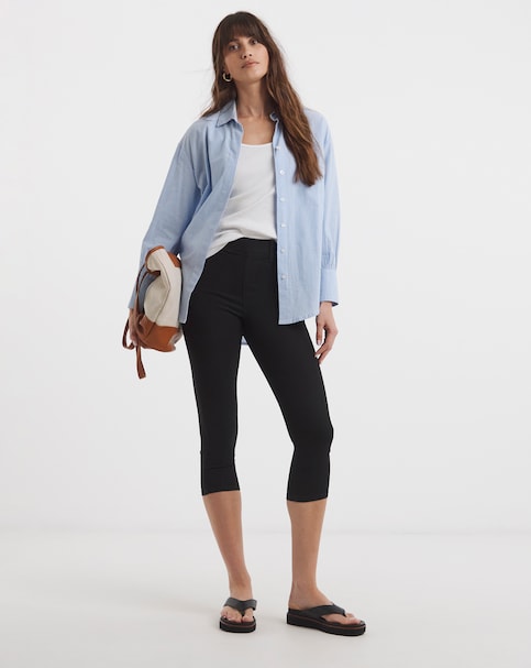 Black Crop Jeggings