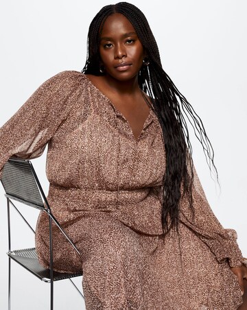 Mango Lagoon Animal Print Dress