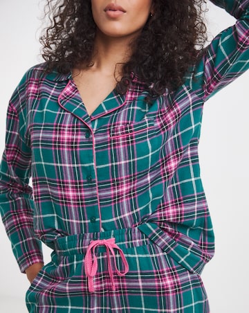 Pretty Secrets Check Button Up Pyjama Set