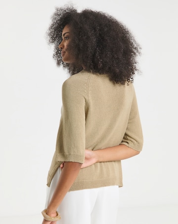 Simply Be Half Sleeve Knitted Jumper