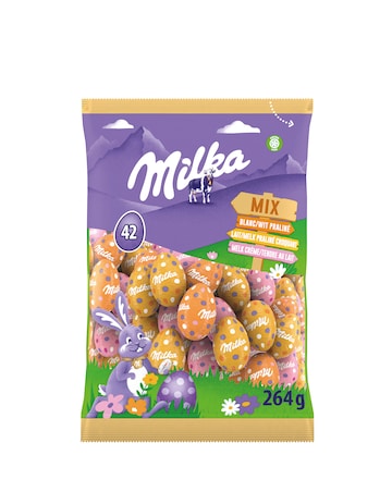Milka Mixed 3 Flavour Bag of Foiled Mini Eggs