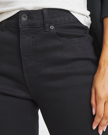 24/7 Black Straight Leg Jeans made with Organic Cotton