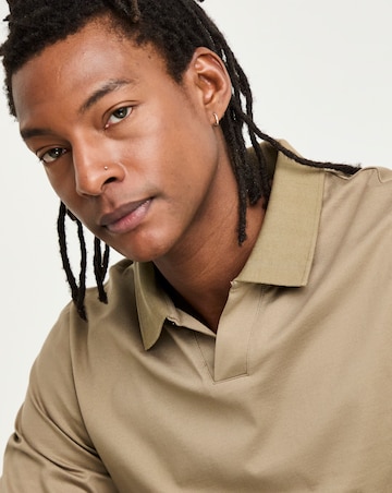 Premium 100% Mercerised Trophy Neck Polo- Mocha