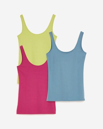 Pink, Lime & Blue 3 Pack Vest