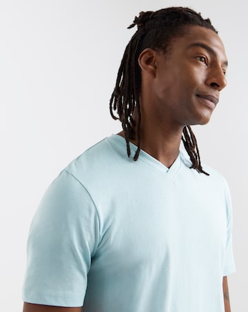 5 Pack V Neck T-Shirts Long - Multi