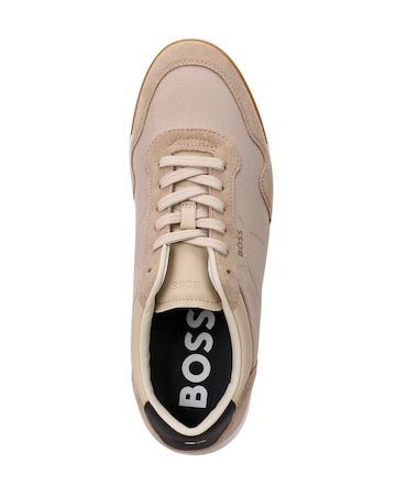 BOSS Titanium Suede Trainer - Light Beige