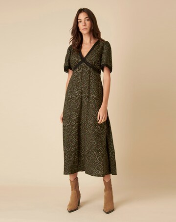 Nobody's Child Khairan Midi Dress Rosebud Black