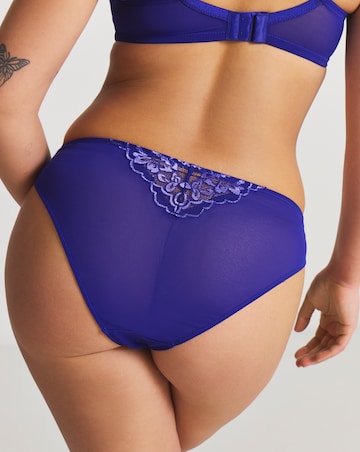 Ann Summers Sexy Lace Planet Two Tone Brazilian Dark Purple