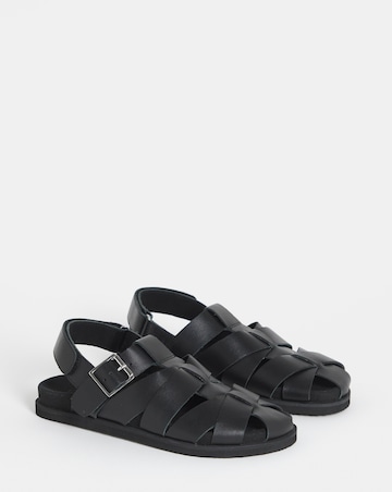 Seattle Leather Fisherman Style Mules - Wide Fit (E)