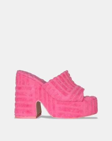 Public Desire Wavez Wide Fit Platform Mule Sandals