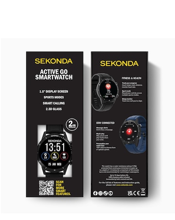 Sekonda Active Go 45mm Smart Watch - Black