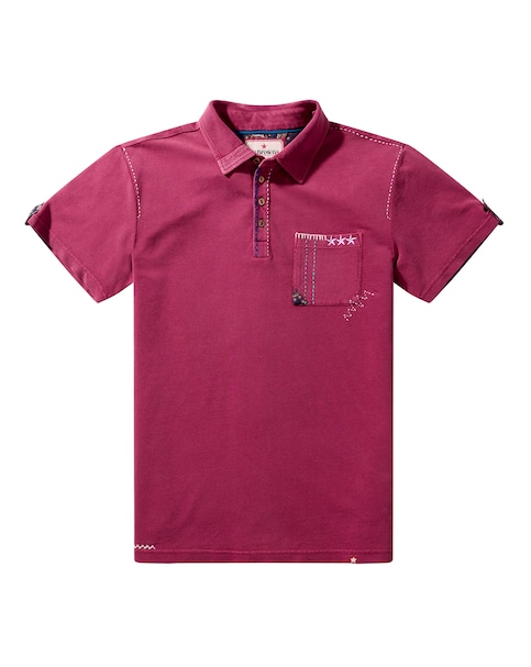 Joe Browns Full Of Detail Polo - Dark Pink