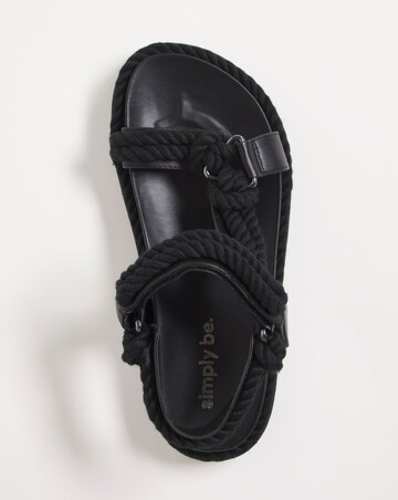 Lucy Rope Chunky Sandal - Extra Wide Fit (EEE)