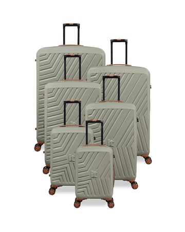 IT Luggage Convertible 6pc Suitcase Set with Removable Wheels