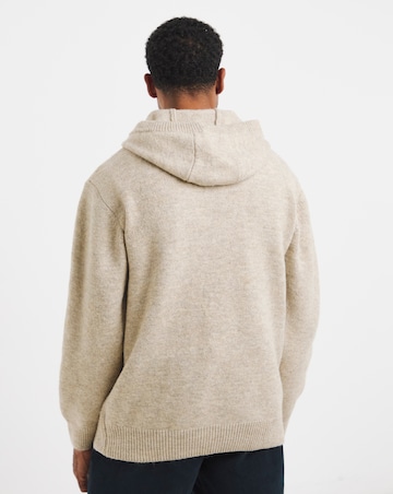 Relaxed Fit Soft Touch Knitted Hoodie