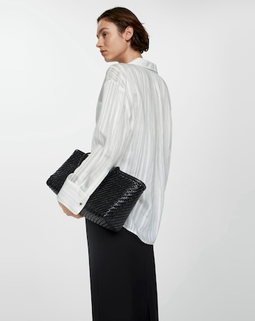 Mango Stripe Collar Blouse