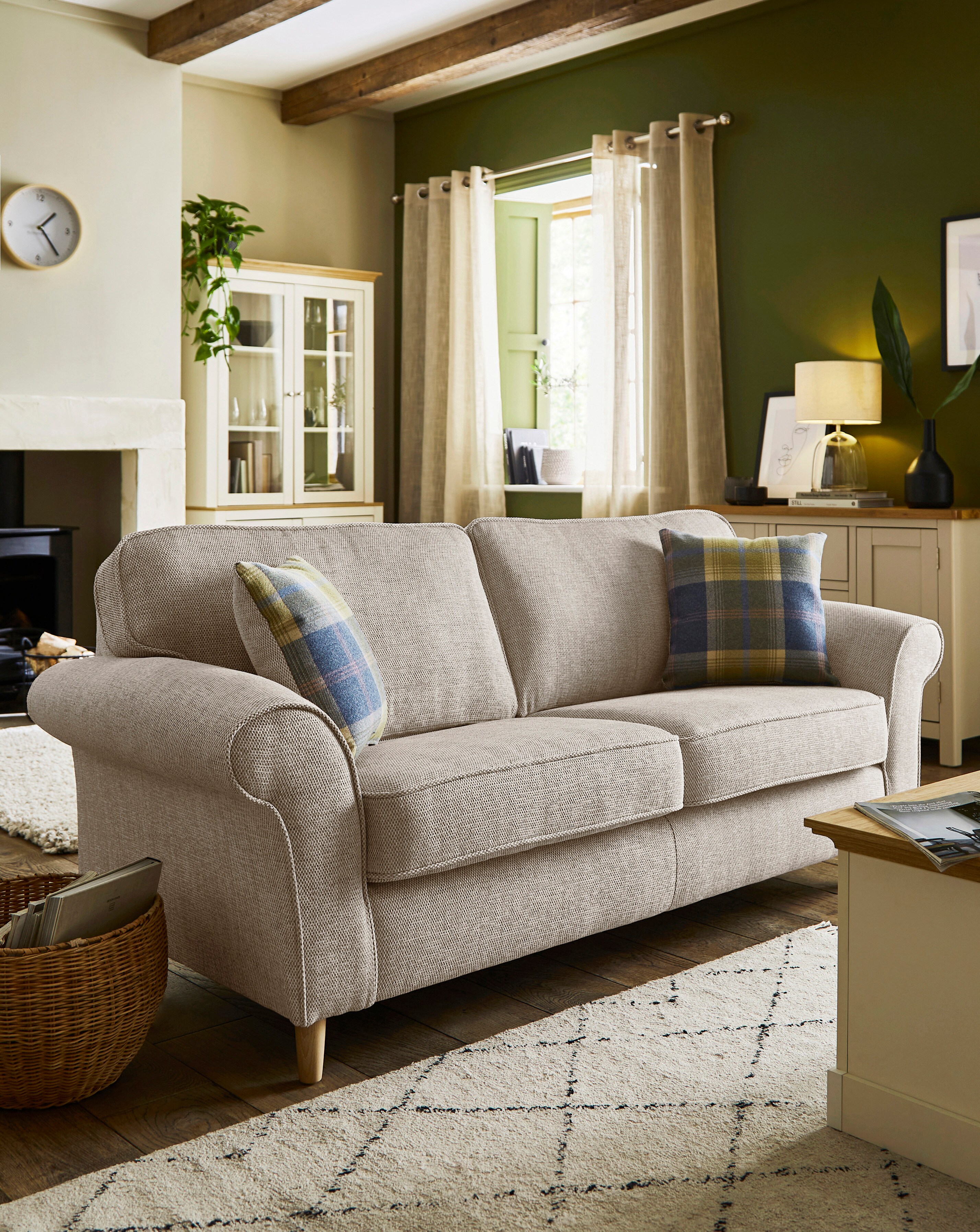 Julipa Chiltern Fabric 3 Seater Sofa