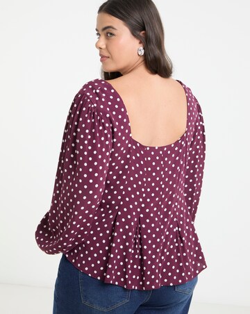 Leopard Button Down Tea Blouse