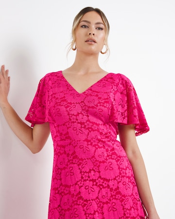 Joanna Hope Lace Midi Dress