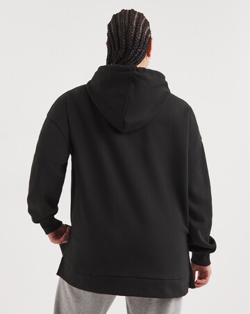 Black Longline Hooded Tunic