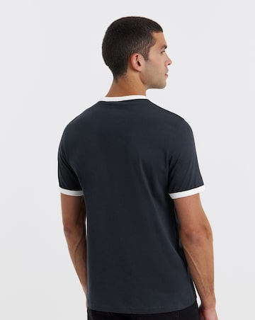 Lyle & Scott Navy Short Sleeve Ringer T-Shirt