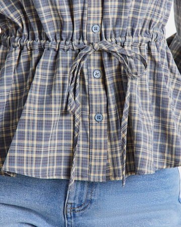 Cinch Square Neck Blouse