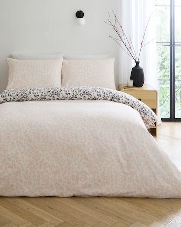 Roar Leopard Cotton Blend Reversible Duvet Cover Set