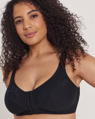 Pretty Secrets (2 Pack) New Sarah Front Fastening Cotton Non Wired Full Cup Bras