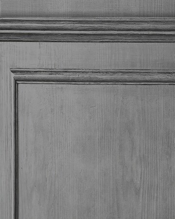 Fresco Wood Panel Dark Grey Wallpaper