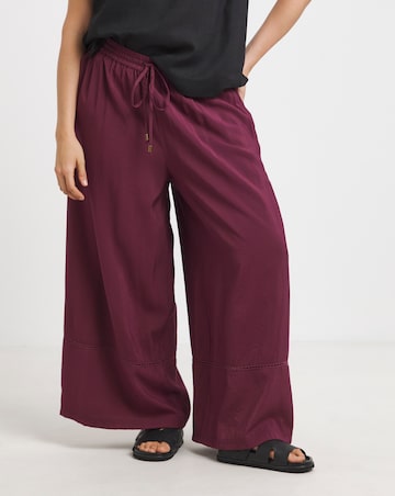 Simply Be Extreme Wide Leg Trim Detail Trousers