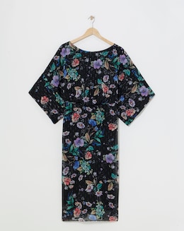 Joanna Hope Printed Batwing Midi Dress
