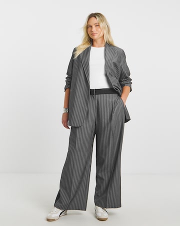 Simply Be Oversized Pinstripe Blazer