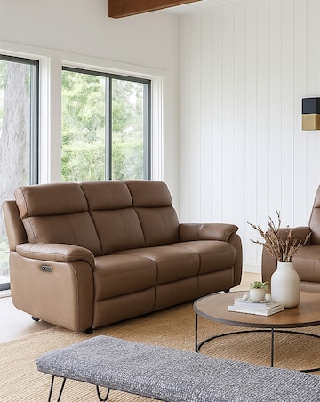 Aspire Kingsmere Leather Power Recliner 3 Seater