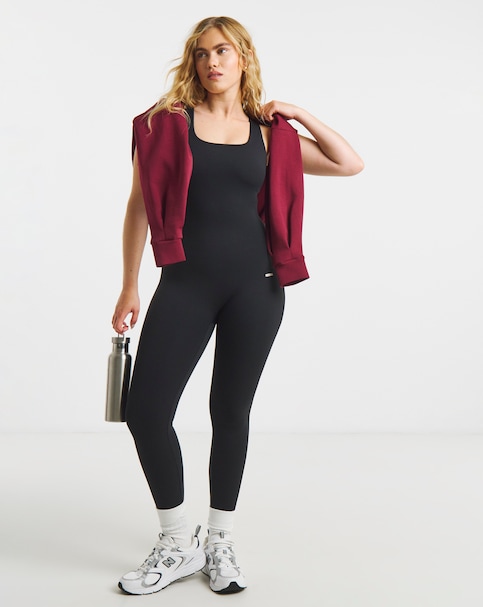 Sculpt Activewear Square Neck Jumpsuit- Regular