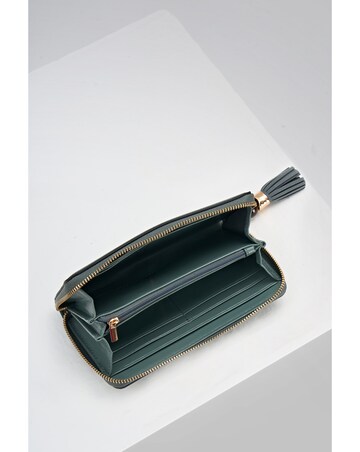 Luella Grey Capriana Steel Green Large Purse