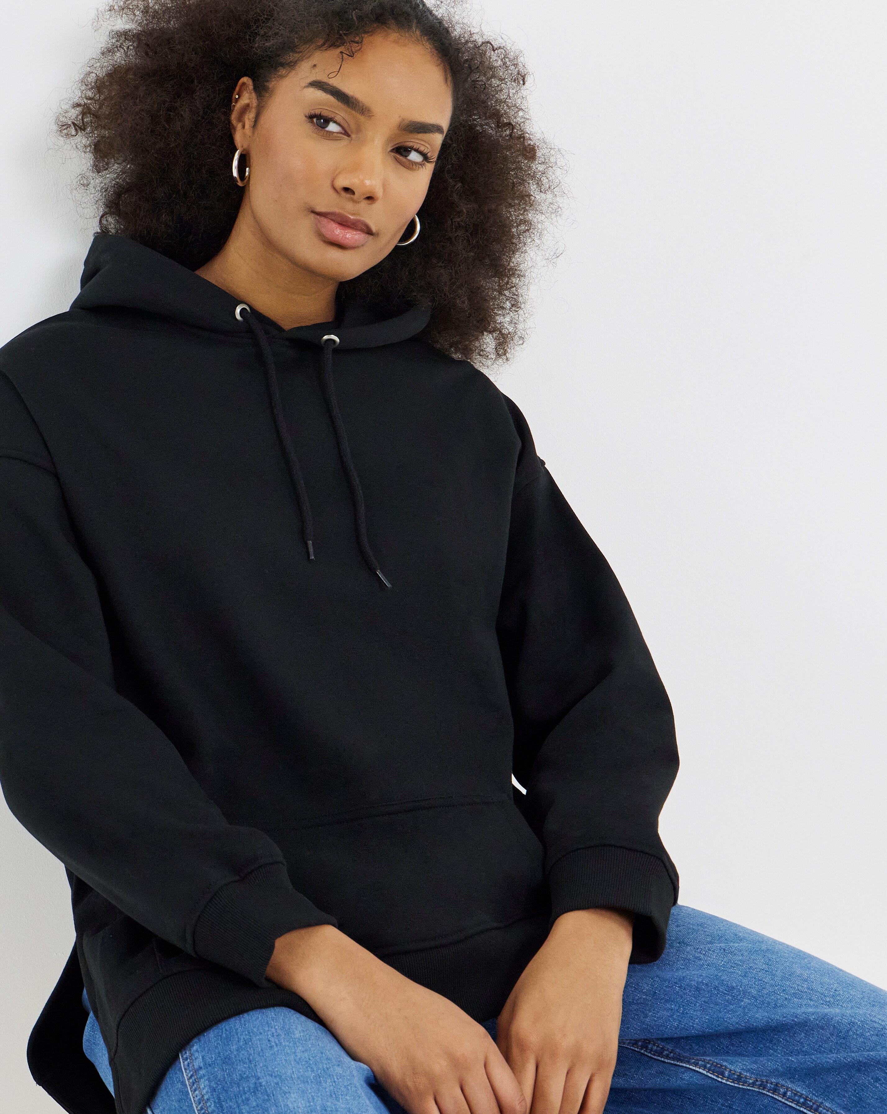 Black Oversized Hoodie